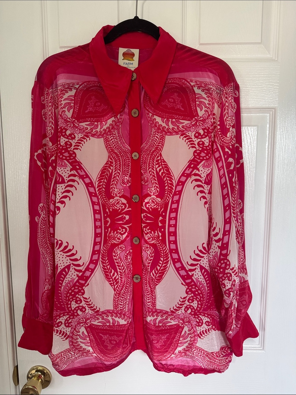 Farm Rio Pink Blouse